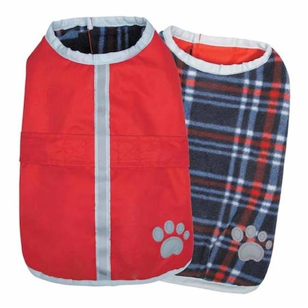 Pet Edge UM210 10 90 Noreaster Dog Blanket Coat; Dark Red - Extra Small